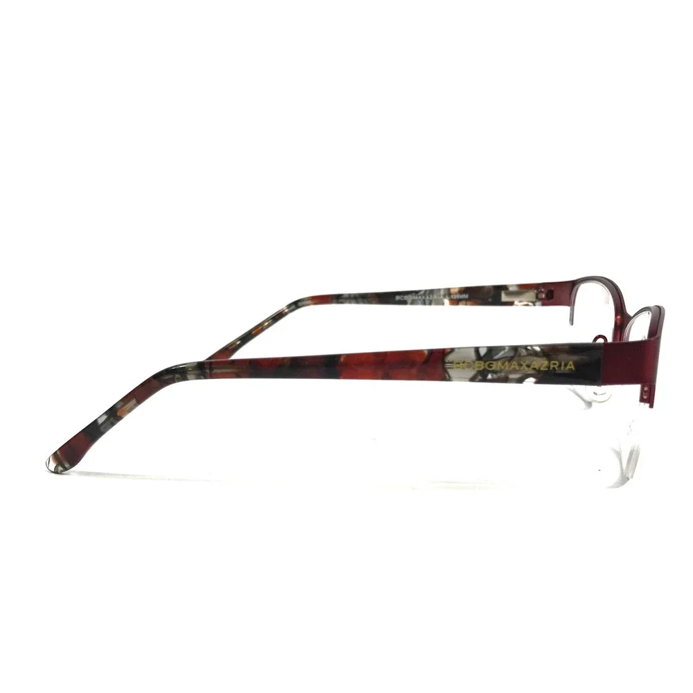 BCBGMAXAZRIA Eyeglasses Frames IRINA WINE Red Brown Cat Eye Half Rim 49-16-125